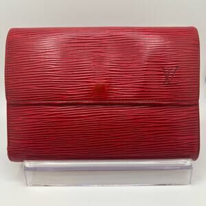 Louis Vuitton Red Epi Long Wallet